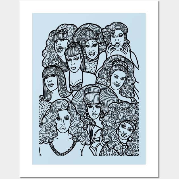 Drag ICONS Wall Art by COLORaQUEEN